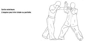 sortie extérieure, totale ou partielle